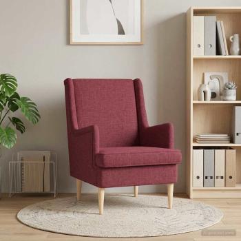 ARDEBO.de - Sessel Weinrot Stoff