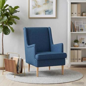 ARDEBO.de - Sessel Blau Stoff