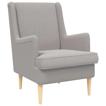 Sessel Hellgrau Bouclé