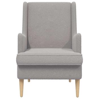 Sessel Hellgrau Bouclé