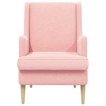 Sessel Rosa Bouclé