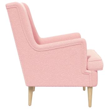 Sessel Rosa Bouclé