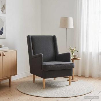 Sessel Dunkelgrau Boucl?