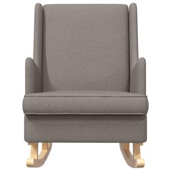Schaukelstuhl Taupe 62 x 80 x 85 cm Stoff