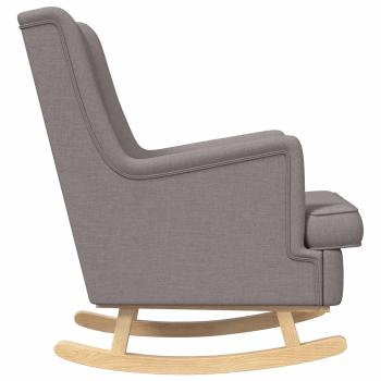 Schaukelstuhl Taupe 62 x 80 x 85 cm Stoff