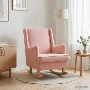 Schaukelstuhl Rosa 62 x 80 x 85 cm Bouclé