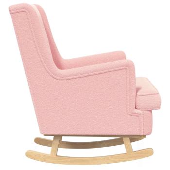 Schaukelstuhl Rosa 62 x 80 x 85 cm Bouclé