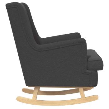 Schaukelstuhl Dunkelgrau 62 x 80 x 85 cm Bouclé