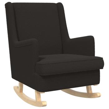 Schaukelstuhl Schwarz 62 x 80 x 85 cm Bouclé