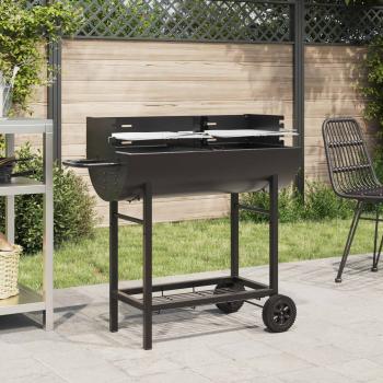 ARDEBO.de - Holzkohlegrill 96,5 x 42,5 x 88,5 cm Schwarz