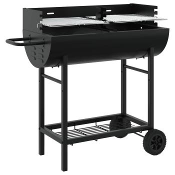 Holzkohlegrill 96,5 x 42,5 x 88,5 cm Schwarz