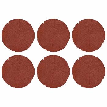 Trittsteine 6 stk. Rot Ø 45 x 1,8 cm Gummi