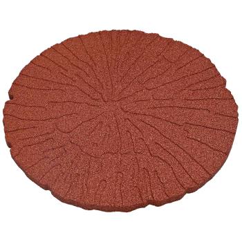 Trittsteine 6 stk. Rot Ø 45 x 1,8 cm Gummi