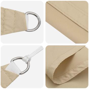 Sonnensegel 6 x 2 m PU beschichtetes Oxford