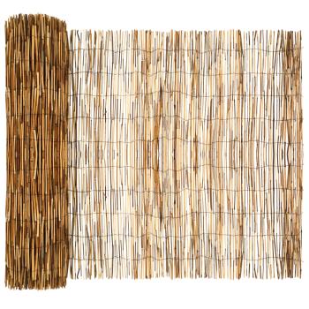 Gartenzaun Karbonisiert 500 x 100 cm Schilf