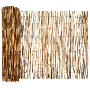 Gartenzaun Kohlenstoff 600 x 90 cm Schilf
