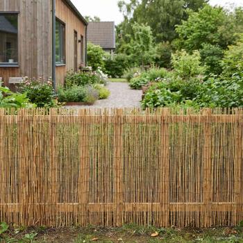 Gartenzaun Kohlenstoff 600 x 90 cm Schilf