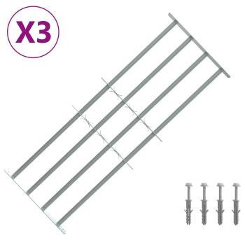 Sicherheitsgitter für Fenster mit 4 Querstangen 3 stk.