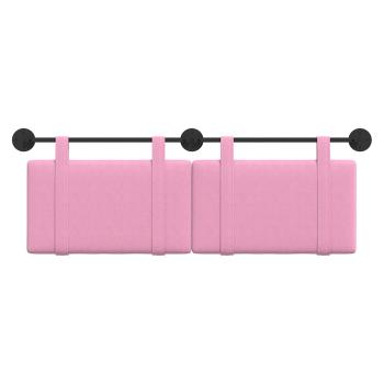 Hängendes Kopfteil Rosa Stoff