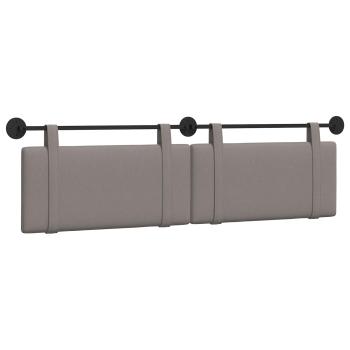 Hängendes Kopfteil Taupe Stoff