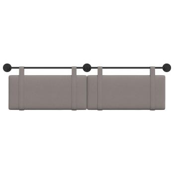 Hängendes Kopfteil Taupe Stoff