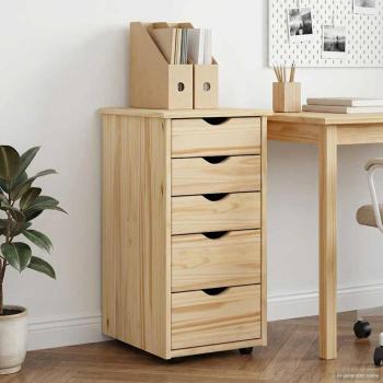 ARDEBO.de - Schrank 34 x 39 x 61,5 cm Massivholz Kiefer Braun
