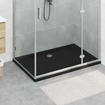 ARDEBO.de - Duschbodenablage mit Punkten 120 x 80 x 4 cm ABS Schwarz