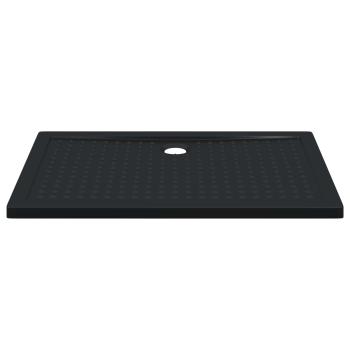 Duschbodenablage mit Punkten 120 x 80 x 4 cm ABS Schwarz