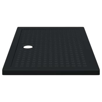Duschbodenablage mit Punkten 120 x 80 x 4 cm ABS Schwarz