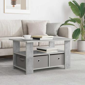 ARDEBO.de - Couchtisch Beton Grau 77 x 55 x 42 cm Holzwerkstoff