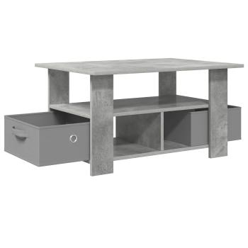 Couchtisch Beton Grau 77 x 55 x 42 cm Holzwerkstoff