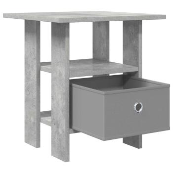 Nachttisch 2 stk. Beton Grau 41 x 40 x 45 cm Holzwerkstoff
