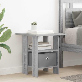 Nachttisch 2 stk. Graues Sonoma 41 x 40 x 45 cm Holzwerkstoff