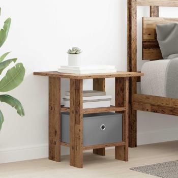 ARDEBO.de - Nachttisch Altholz 41 x 40 x 45 cm Holzwerkstoff