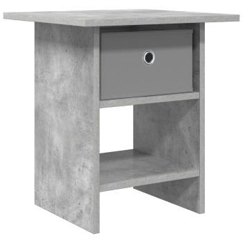 Nachttisch Betongrau 41 x 40 x 45 cm Holzwerkstoff