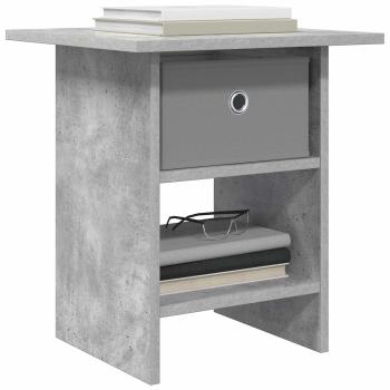 Nachttisch Betongrau 41 x 40 x 45 cm Holzwerkstoff