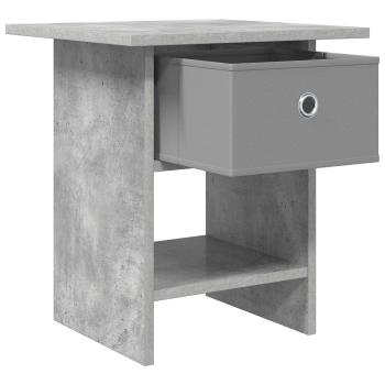 Nachttisch Betongrau 41 x 40 x 45 cm Holzwerkstoff