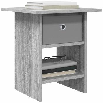 Nachttisch 2 Stk. Sonoma-Grau 41 x 40 x 45 cm Holzwerkstoff