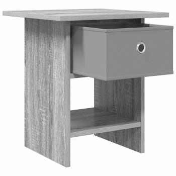Nachttisch 2 Stk. Sonoma-Grau 41 x 40 x 45 cm Holzwerkstoff