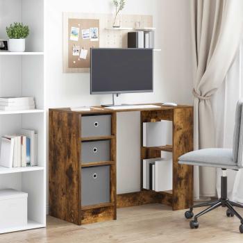 Schreibtisch Räuchereiche 100 x 40 x 75 cm Holzwerkstoff