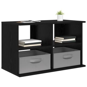 TV-Ständer mit Schubladen Schwarz Eichen-Optik 79 x 40 x 48 cm