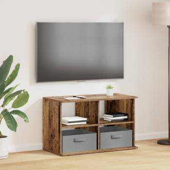 ARDEBO.de - TV-Ständer mit Schubladen Altholz 79 x 40 x 48 cm