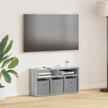 ARDEBO.de - Lowboard mit Schubladen Graues Sonoma 72 x 22,5 x 38 cm