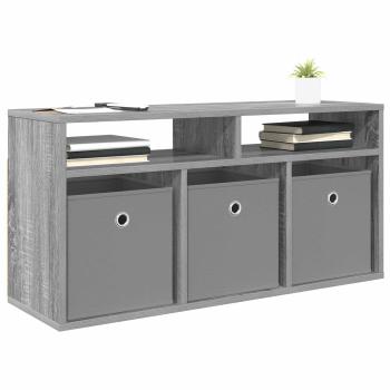 Lowboard mit Schubladen Graues Sonoma 87 x 27,5 x 43 cm