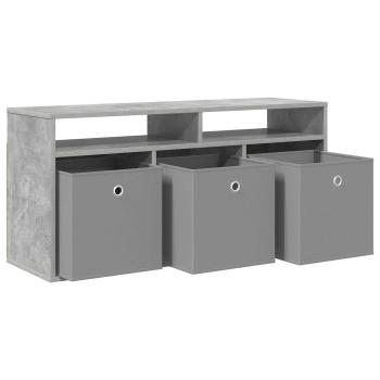 Lowboard mit Schubladen Beton Grau 102 x 32 x 48,5 cm