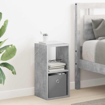 ARDEBO.de - Nachttisch Beton Grau 25,5 x 22 x 49,5 cm Holzwerkstoff