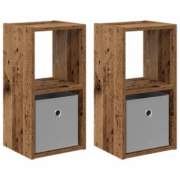Nachttisch 2 stk. Altholz 25,5 x 22 x 49,5 cm Holzwerkstoff