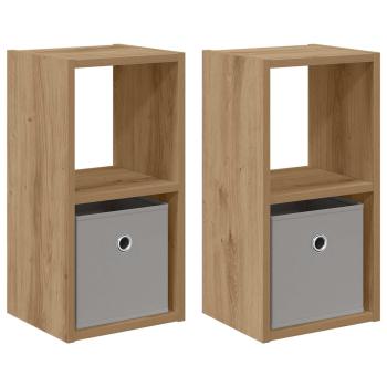 Nachttisch 2 stk. Artisan-Eiche 25,5 x 22 x 49,5 cm