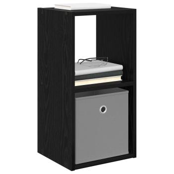 Nachttisch 2 stk. Schwarz Eichen-Optik 30,5 x 27 x 59,5 cm