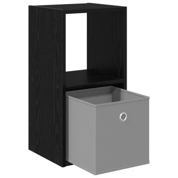 Nachttisch 2 stk. Schwarz Eichen-Optik 30,5 x 27 x 59,5 cm